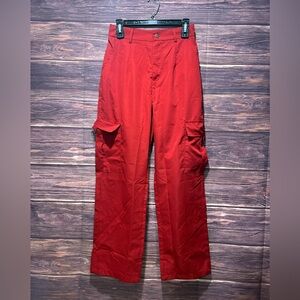 NWOT Red Cargo Pants